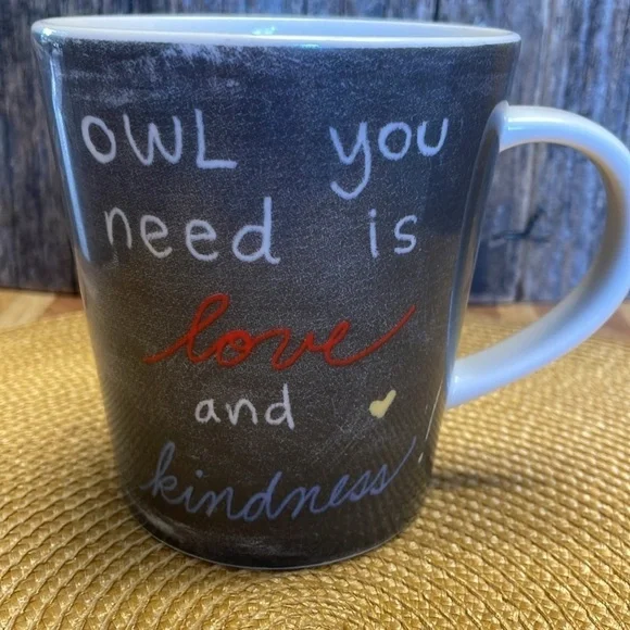 ROYAL DOULTON | Ellen Degeneres | Owl | “ Owl you need is love & kindness” | Mug - Picture 3 of 12